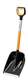 Fiskars Auto-Schneeschaufel, X-series, Länge: 98 cm, Aluminium/Polymer, Schwarz/Orange/Grau, 1057393