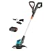 Gardena Akku-Rasentrimmer EasyCut 23/18V P4A Ready-to-Use Set: Leistungsstark, Leichtgewicht, Teleskopgriff, Neigbarer Trimmerkopf, Kabellos (14700-20)