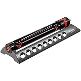 Gardena Viereckregner Comfort Aquazoom 250/2: Rasensprinkler zur Bewässerung kleinerer rechteckiger Flächen von 25 - 250 m², Reichweite 7-18 m, Sprengweite 3,5 - 14 m, Schmutzsieb entnehmbar (1973-20)
