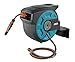 Gardena Wand-Schlauchbox 15 roll-up automatic: Schwenkbare Schlauchtrommel, inkl. Wandhalterung mit Systemteilen und Spritze, inkl. 15 m Gardena Qualitätsschlauch, mit kurzen Arretierstops (8022-20)