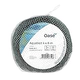 Oase 53752 Aquanet Teichnetz 2 - schützt Teiche vor Blättern und Laub, Verwendung als Vogelschutznetz an Bäumen und Sträuchern, Teichgröße bis max. 4 x 8 m, Grün