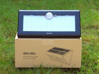 Abrillo LED Solarlampe mit Bewegungsmelder