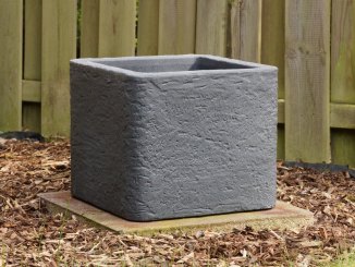 Pflanzkuebel Cube Betonoptik Lava Anthrazit