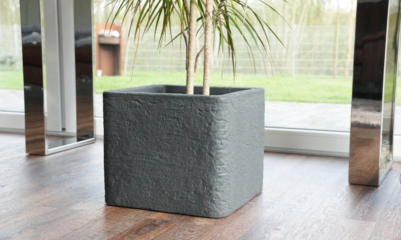 Blumentopf Betonoptik Cube